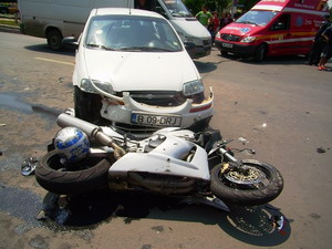 Accidente ciudate pe doua roti