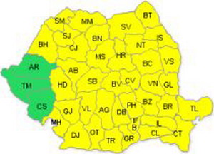Atenţionare Cod Galben de ploi şi vijelii, în aproape toată ţara. Vezi prognoza meteo
