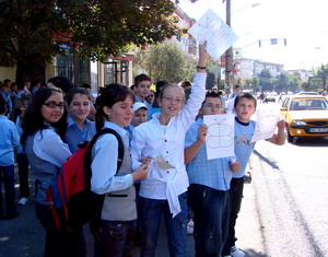 Miting anti-poluare la „Constantin Platon”