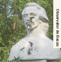 Monument al lui Eminescu profanat in Basarabia