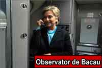 Stewardesa Hillary Clinton