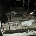 1.150 pachete de ţigări de contrabandă şi un microbuz, confiscate de inspectorii