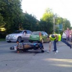 Podu Turcului: Nu a păstrat o distanță de siguranță și a intrat în autoturismul care circula în fața sa