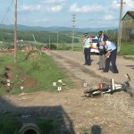 A căzut de pe moped și s-a accidentat