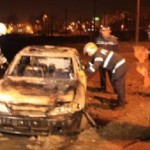 Comanesti: Incendiu la un autoturism aflat in miscare